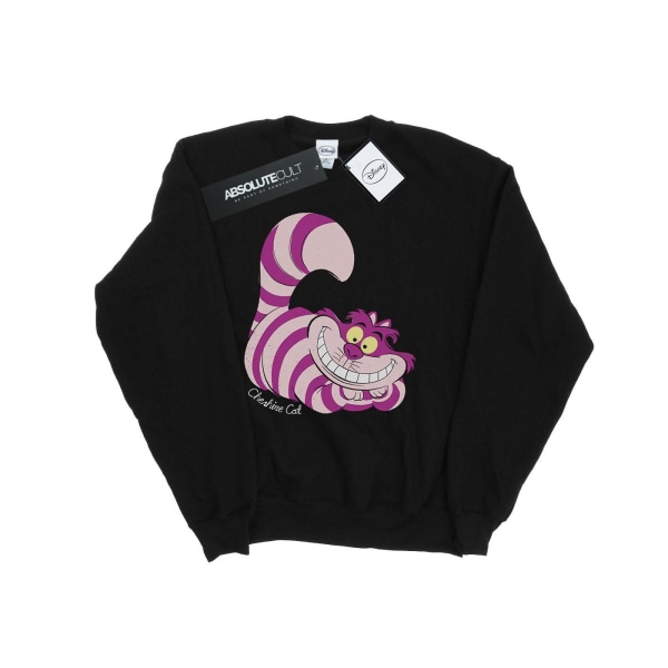 Alice In Wonderland Girls Cheshire Cat Sweatshirt 5-6 år Bla Black 5-6 Years