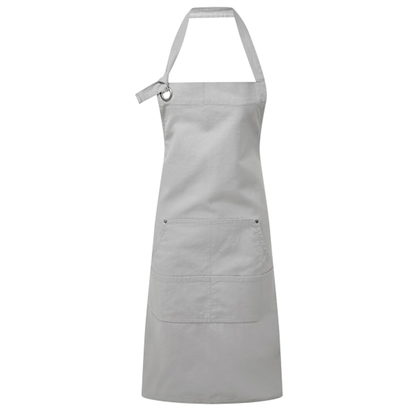 Premier Unisex Vuxen Bomulls Canvas Fickförkläde En Storlek Silver Silver One Size