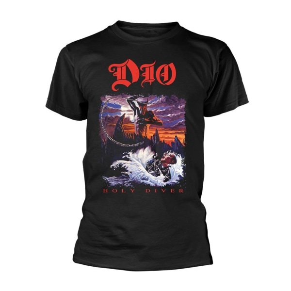 Dio Unisex Adult Holy Diver T-shirt XL Svart Black XL