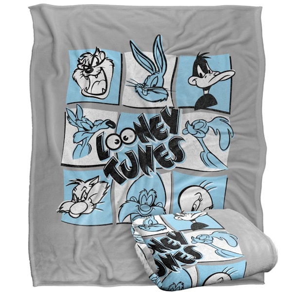 Looney Tunes Squares Filt En Storlek Flerfärgad Multicoloured One Size