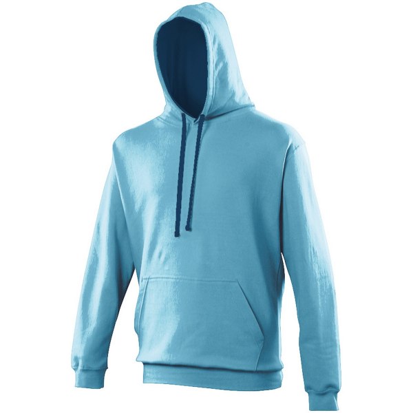 Awdis Varsity Hooded Sweatshirt / Hoodie XL Oxford Navy/ Hawaii Oxford Navy/ Hawaiian Blue XL