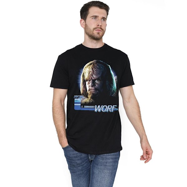 Star Trek Herr The Next Generation Worf T-Shirt XL Svart Black XL