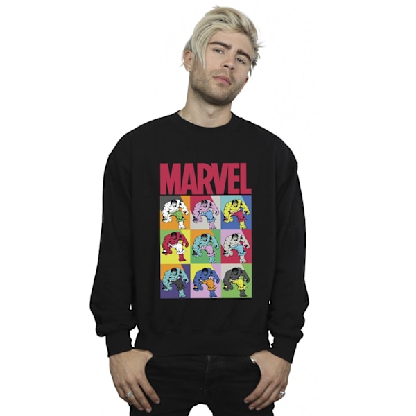 Marvel Herr Hulk Pop Art Sweatshirt XL Svart Black XL