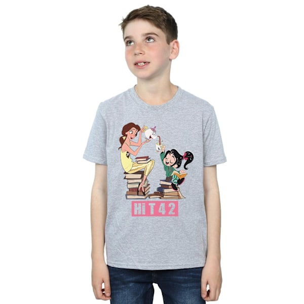 Disney Boys Wreck It Ralph Belle Och Vanellope T-Shirt 5-6 År Sports Grey 5-6 Years