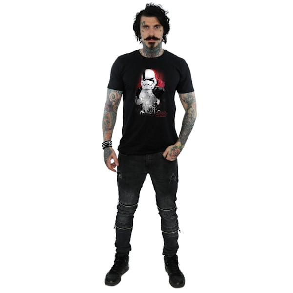 Star Wars: The Last Jedi Herr Stormtrooper Borstad Bomull T-shirt Black M