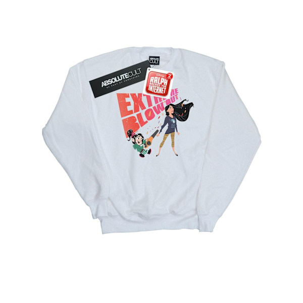 Disney Girls Wreck It Ralph Pocahontas Och Vanellope Sweatshirt White 5-6 Years
