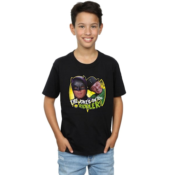 DC Comics Boys Batman TV-serie The Riddler Joke T-shirt 9-11 år Black 9-11 Years