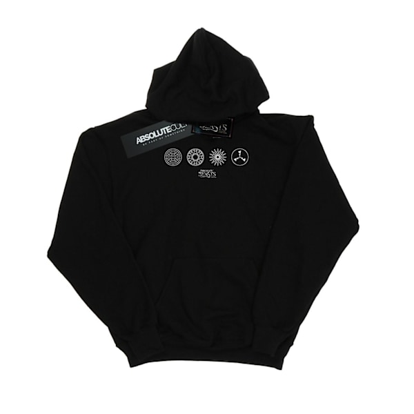 Fantastic Beasts Boys Circular Icons Hoodie 5-6 år Svart Black 5-6 Years