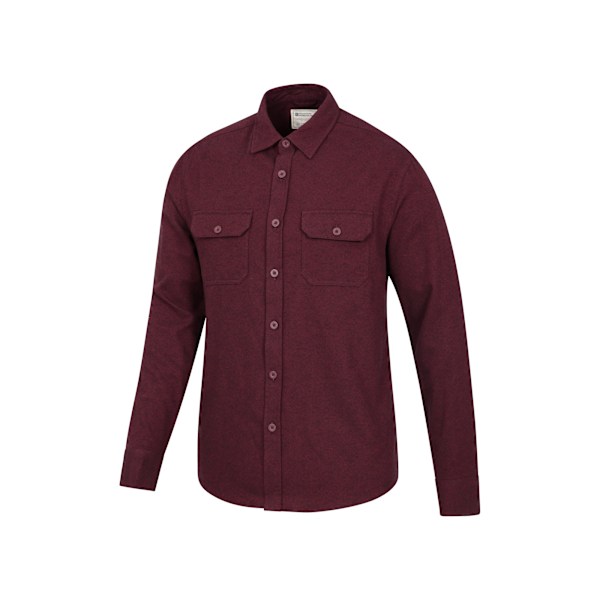 Mountain Warehouse Herr Trace Flanellskjorta Långärmad XXL Mörk Bourgogne Dark Burgundy XXL