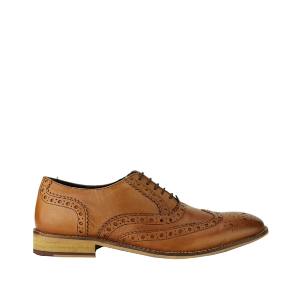 Roamers herr läder brogue Oxford skor 10 UK Tan Tan 10 UK