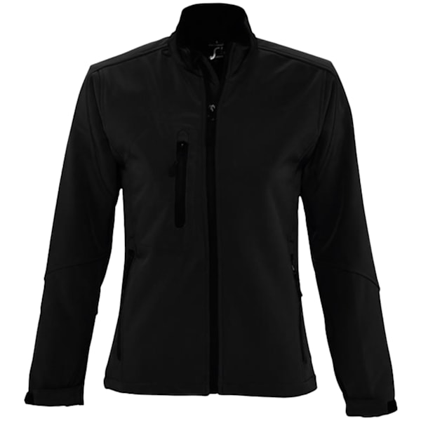 SOLS Dam/Kvinnor Roxy Soft Shell Jacka (Andningsbar, Vindtät Och Vattenavvisande) Black L