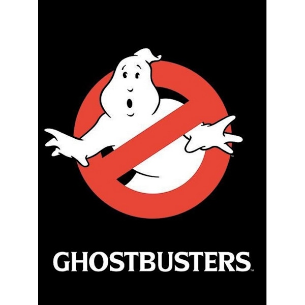 Ghostbusters No Ghosts Logo Canvas Print 40cm x 30cm Röd/Vit Red/White 40cm x 30cm