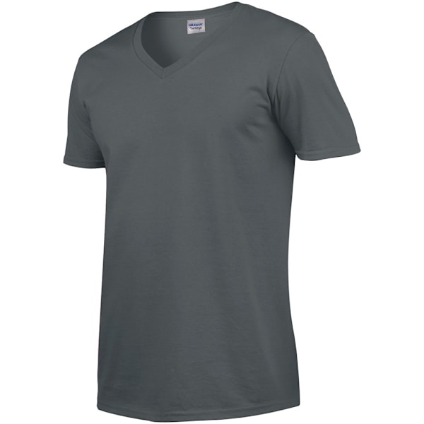Gildan Soft Style V-halsad kortärmad T-shirt M Charcoal Charcoal M