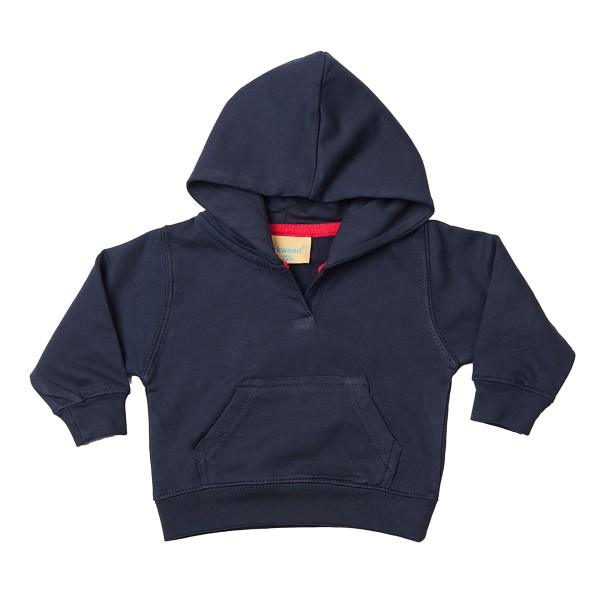 Larkwood Toddler/ Baby Hooded Sweatshirt / Hoodie 18-24 Marinblå Navy 18-24