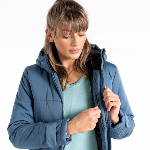 Dare 2B Dam/Kvinnor Reputable II Lång Längd Vadderad Jacka 8 Orion Grey 8 UK