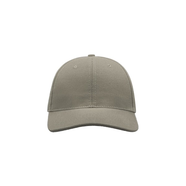 Atlantis Liberty Six borstad bomull 6 panel keps One Size Light Light Grey One Size