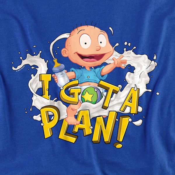 Rugrats Unisex Vuxen Tommy Pickles Har En Plan T-Shirt XXL Royal Royal Blue XXL