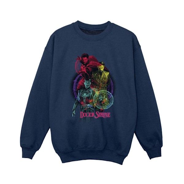 Marvel Boys Doctor Strange Rainbow Sweatshirt 9-11 år Marinblå B Navy Blue 9-11 Years