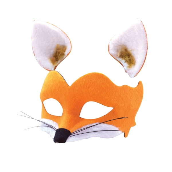 Bristol Novelty Unisex Adults Mask Öron Fox Set One Size Orange Orange/White One Size
