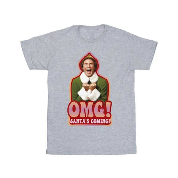 Elf Herr Santa´s Coming T-shirt L Sports Grey Sports Grey L