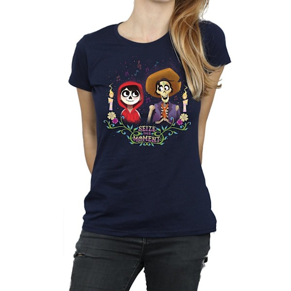 Disney Dam/Kvinnor Coco Miguel Och Hector Bomull T-shirt M Na Navy Blue M