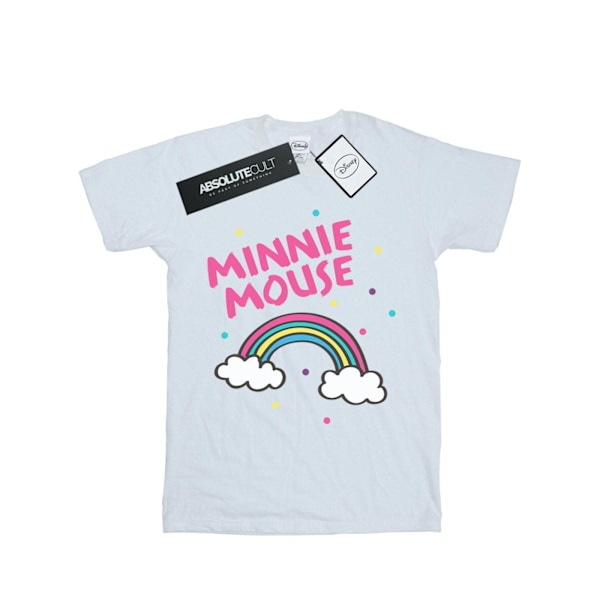 Disney Boys Minnie Mouse Rainbow Dots T-Shirt 9-11 år Vit White 9-11 Years