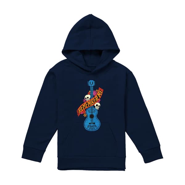 Coco Barn/Barn Gitarr Med Döskallar \"Remember Me\" Hoodie 5-6 År Navy 5-6 Years