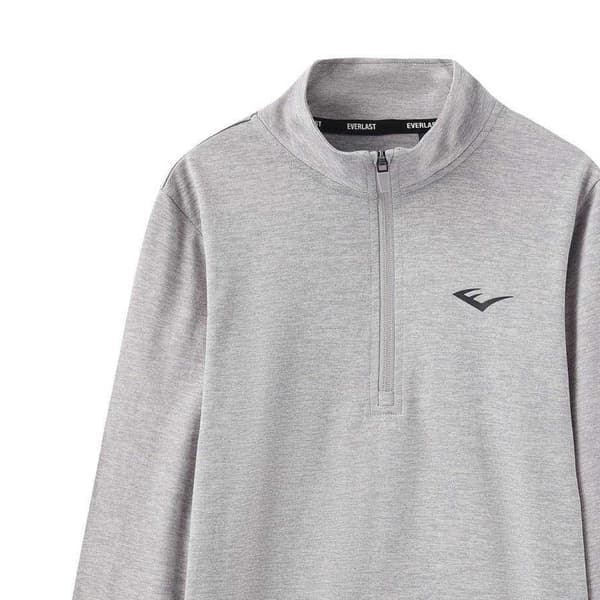 Everlast Barn/Kids Flex Quarter Zip Top 7-8 år Gråmelerad Grey Marl 7-8 Years