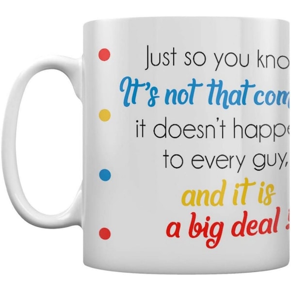 Friends Big Deal Mug En Storlek Vit/Svart/Blå/Röd/Gul White/Black/Blue/Red/Yellow One Size