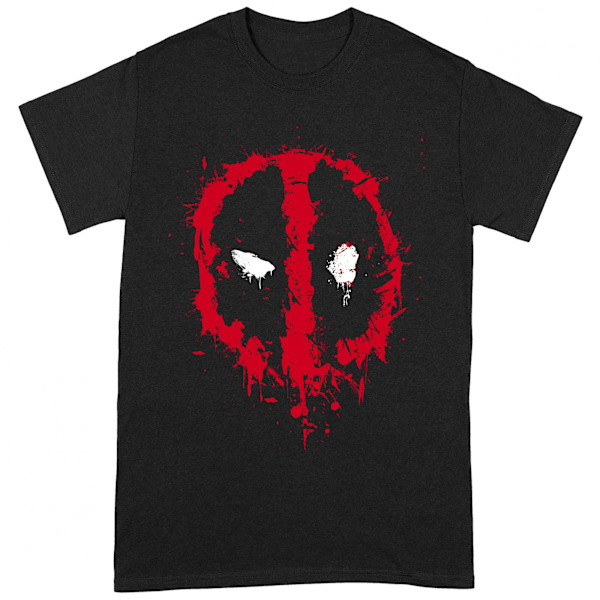 Deadpool Unisex Vuxen Splat T-shirt M Svart/Röd Black/Red M