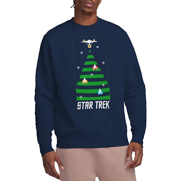 Star Trek: The Original Series Unisex Vuxen Julgranströja Navy XL