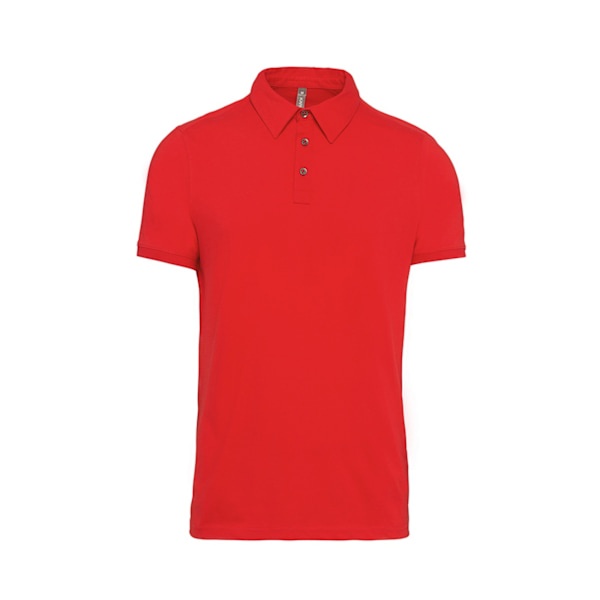 Kariban Jersey Knit Polo Shirt för män 3XL Röd Red 3XL