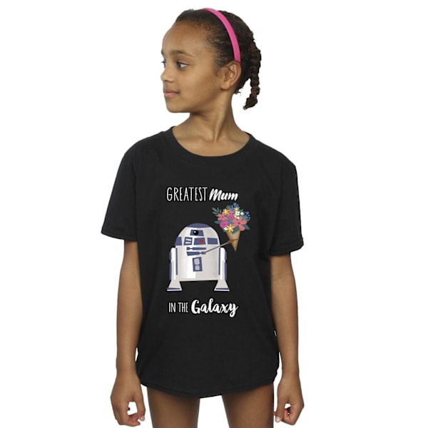 Star Wars Girls R2D2 Greatest Mum Bomull T-shirt 12-13 år Svart Black 12-13 Years