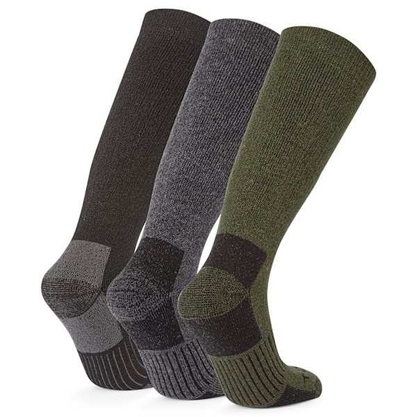 TOG24 Villach Trekkingstrumpor för herr (3-pack) 6 UK-8 UK Mörkgrå Dark Grey Marl/Khaki/Black 6 UK-8 UK