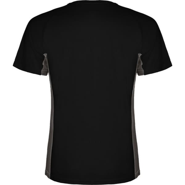 Roly Barn/Barn Shanghai Kortärmad Sport T-shirt 8 År Solid Black/Dark Lead Solid Black/Dark Lead 8 Years