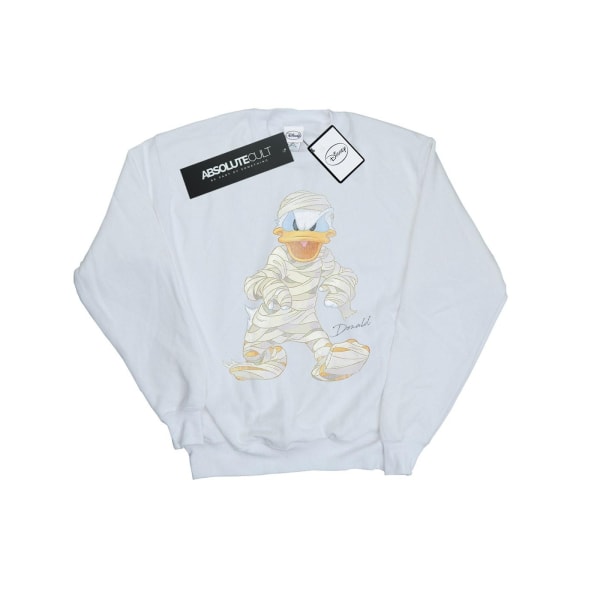 Disney Dam/Kvinnor Mumie Donald Duck Sweatshirt L Vit White L