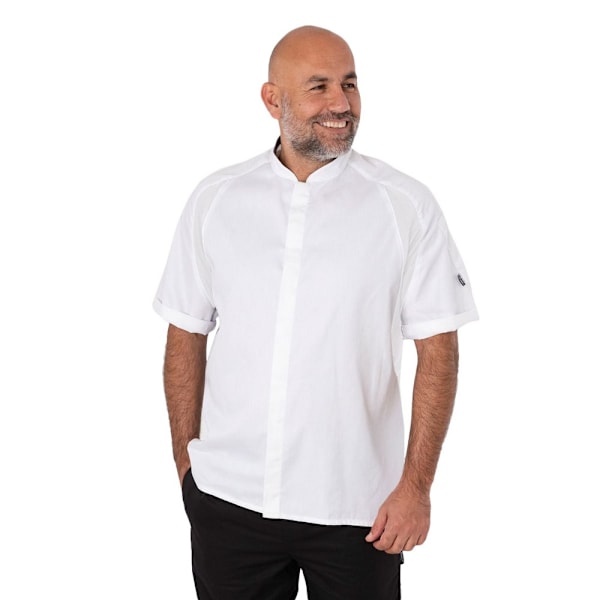 Le Chef Unisex Vuxen Enkelknäppt Kockjacka XS Vit White XS