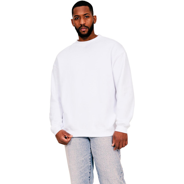 Casual Classics Herr Ringspun Bomull Förlängd Halsringning Oversize White L