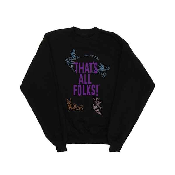 Looney Tunes Boys That´s All Folks Sweatshirt 7-8 år Svart Black 7-8 Years