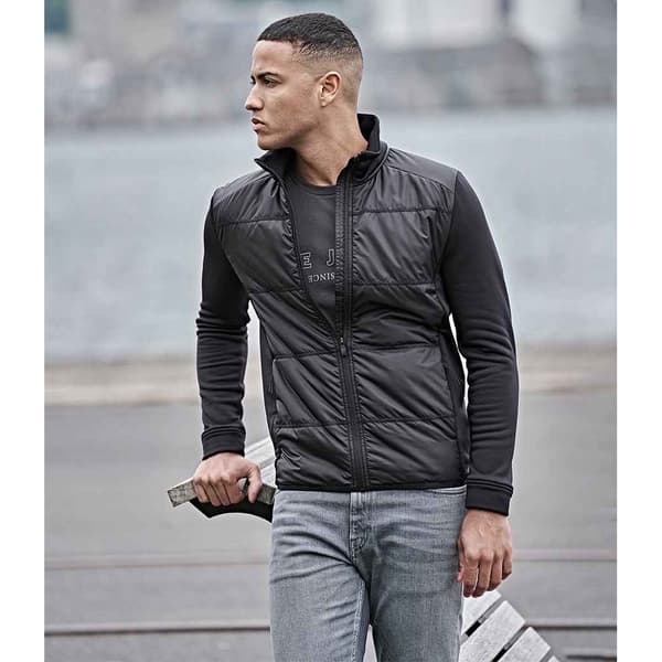 Tee Jays Stretch Hybridjacka för män L Svart Black L