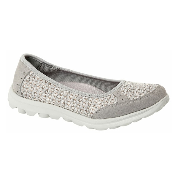 Boulevard Dam/Dam Slip On Memory Foam Skor 6 UK Grå Grey 6 UK