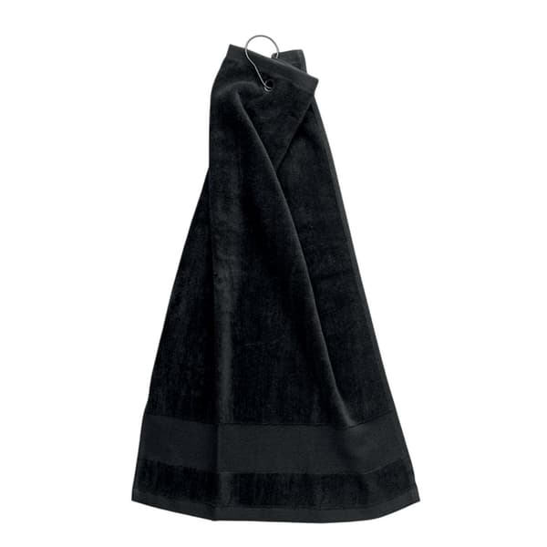 MidOcean Hitowgo Golfhandduk i Bomull One Size Svart Black One Size