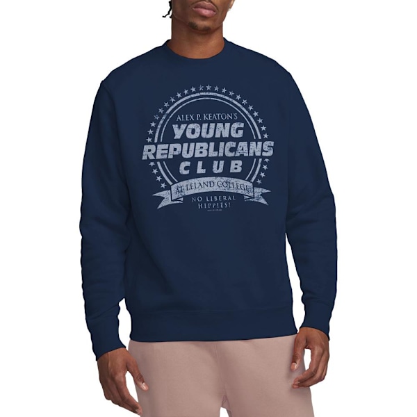 Family Ties Unisex Vuxen Young Republicans Club Sweatshirt XXL Navy XXL