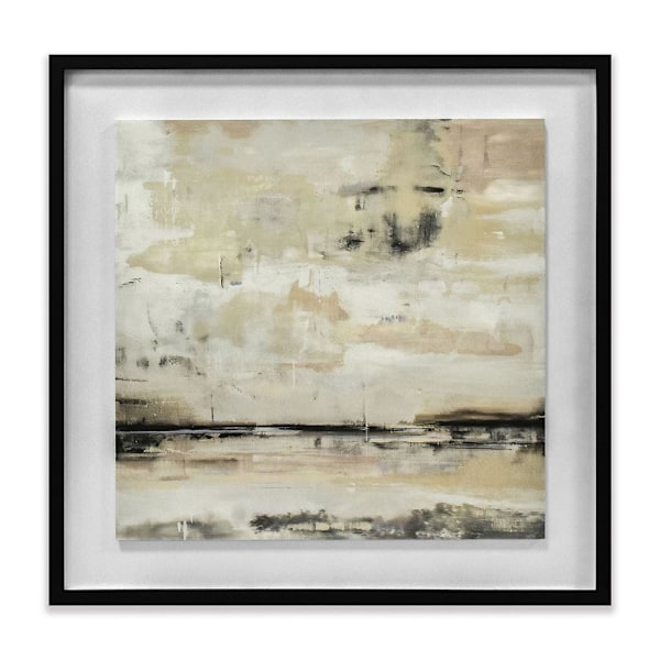 Soozy Barker The Turning Tide Träinramad Plakett 60cm x 60cm Be Beige 60cm x 60cm