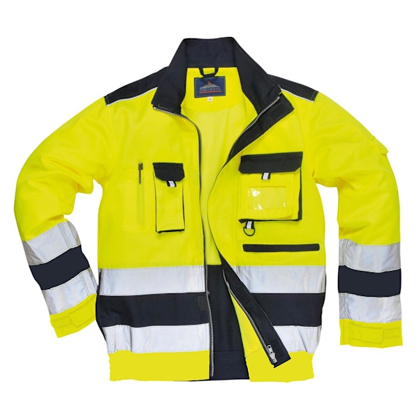 Portwest Lille Kontrast Hi-Vis Bomberjacka XXL Gul/Marin Yellow/Navy XXL