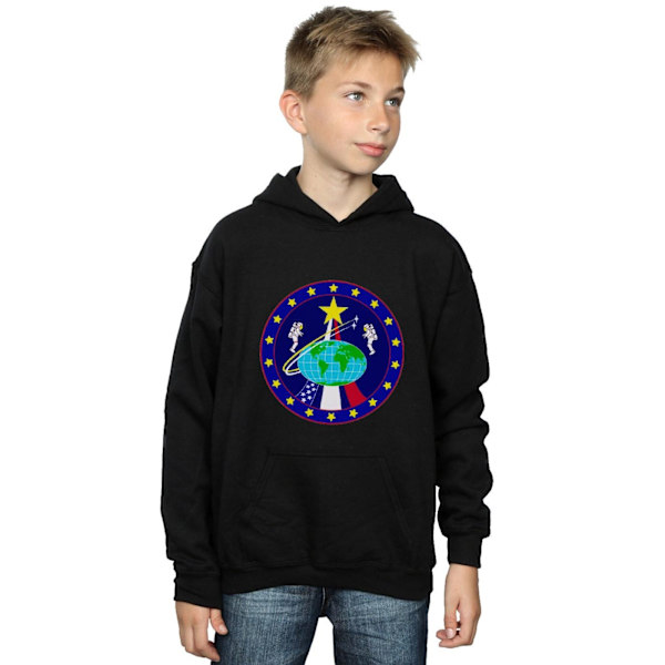 NASA Boys Classic Globe Astronauts Hoodie 5-6 år Svart Black 5-6 Years