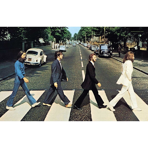 The Beatles Abbey Road Textil Affisch En Storlek Flerfärgad Multicoloured One Size