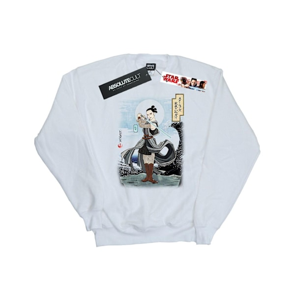 Star Wars Mens The Last Jedi Japanska Rey Sweatshirt L Vit White L