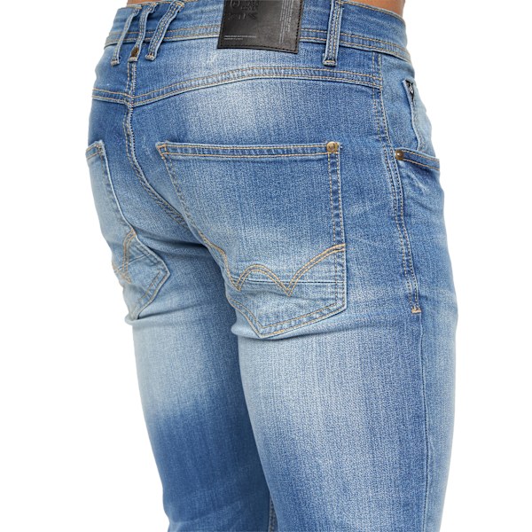 Duck And Cover Mens Maylead Slim Jeans 38L Light Wash Light Wash 38L