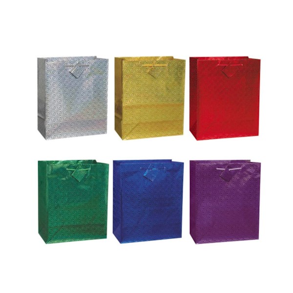 Unik Holografisk Presentpåse (6-pack) En Storlek Flerfärgad Multicoloured One Size
